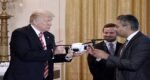 trump with drone
