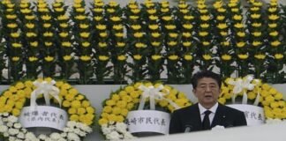 75th anniversary of the dropping of atomic bombs on two Japanese cities