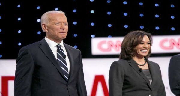 Joe Biden and vice presidential candidate Kamala Harris