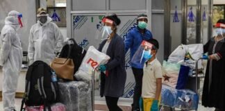 people coming from abroad