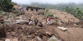 12 dead, 9 missing due to landslide in Nepal