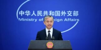 China's Foreign Ministry spokesman Wang Wengbin