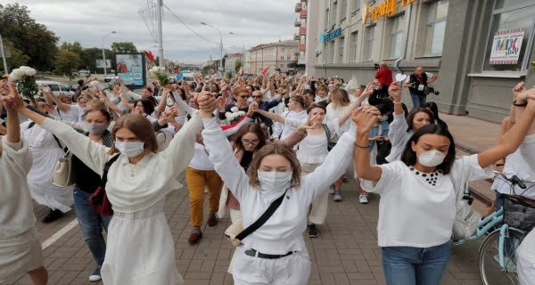 Women's demonstrations in Minsk