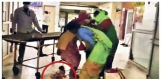 delivery at the hospital gate