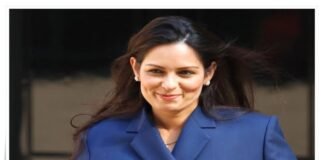 Britain's Home Minister Priti Patel