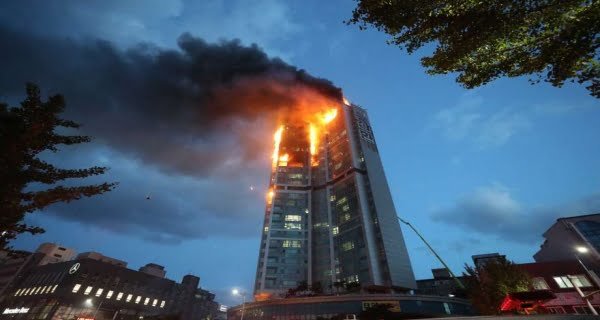 Fire in multi-story building in South Korea