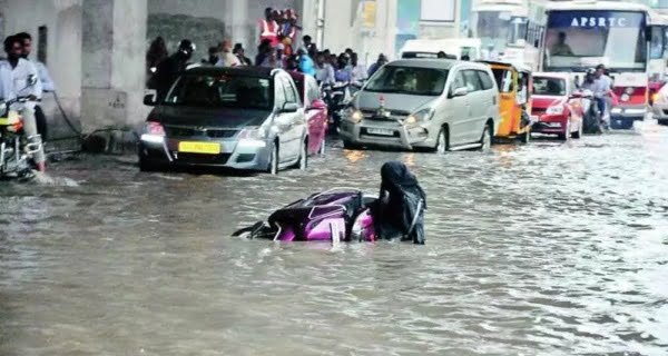 Heavy rain Hyderabad