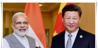Indian PM Modi and China's Xi Jinping