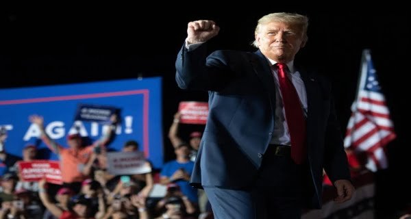 President Donald Trump danced at the election rally