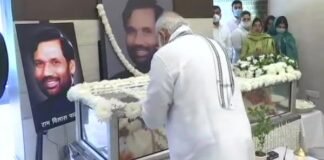 Ram vilas Paswan tribute modi