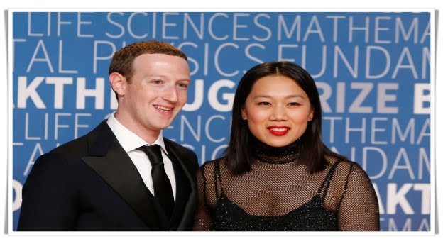 Zuckerberg and his wife Priscilla