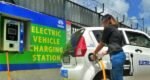 E-vehicle charging kiosks