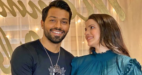 Natasha Stankovic with Hardik Pandya