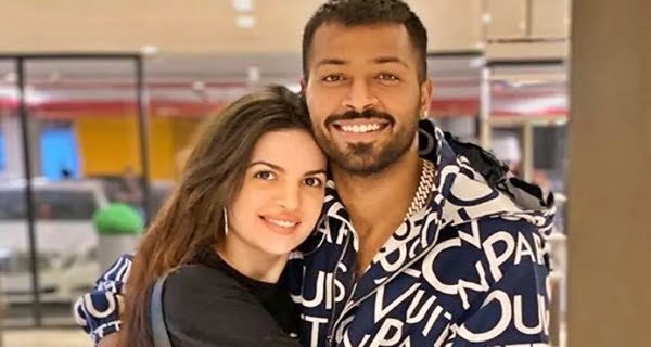 Natasha Stankovic with Hardik Pandya