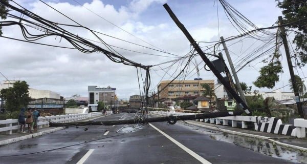 Typhoon weakened in the Philippines