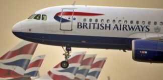 China also suspended flights to and from Britain