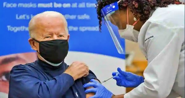 Joe Biden took Covid-19 vaccine in public