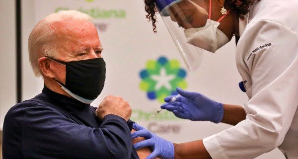 Joe Biden took Covid-19 vaccine in public