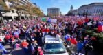 people rallied in support of Trump
