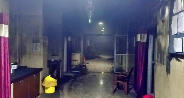 Bhandara district hospital catches fire