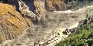glacier burst in Raini in Chamoli