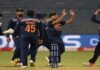 India won the third ODI on the last ball