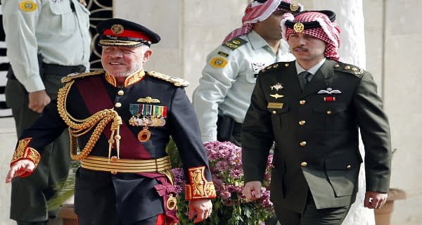 King Abdullah II of Jordan and prince hamza