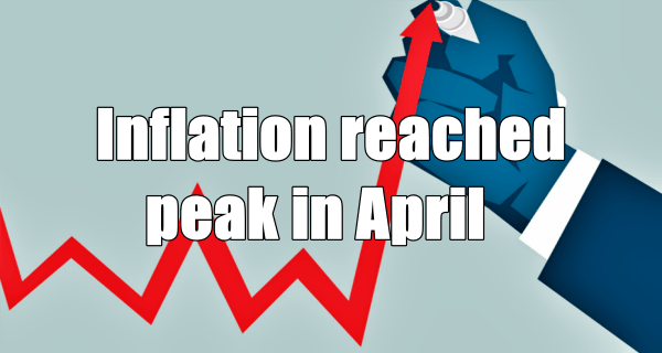 Inflation reached peak in April