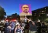people held silent rallies on the anniversary of Floyd