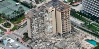 12-storey building collapses in Miami