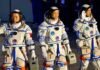China sends three astronauts