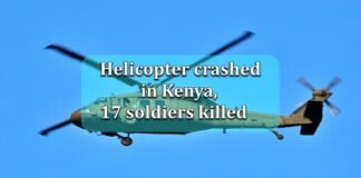 Helicopter crashes in Kenya