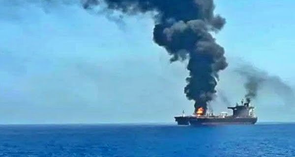 Drone attack on oil tanker