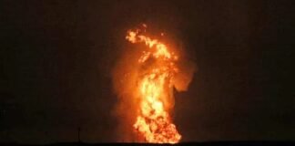 Explosion near Azerbaijan oil-gas reserves