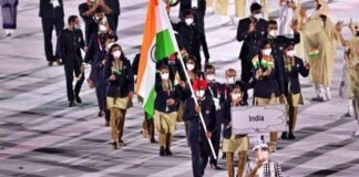 India in the opening ceremony