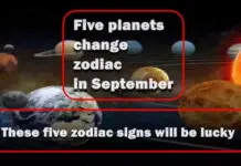 Five planets change zodiac