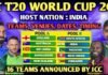 ICC worldcup T20 india