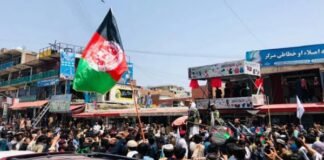 firing on protesters in Jalalabad city