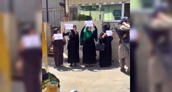 women in Kabul asked for their rights