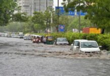 Delhi rain-hit