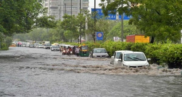 Delhi rain-hit