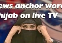 news anchor wore hijab in live TV