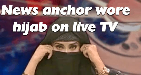 news anchor wore hijab in live TV