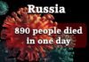 890 people died of Covid-19 in one day