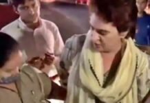 Police detained Priyanka Gandhi