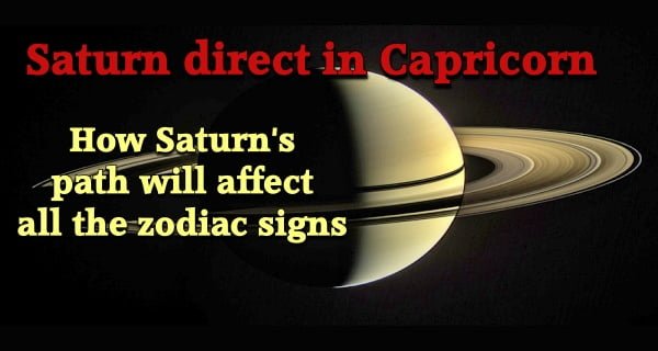 Saturn becoming direct