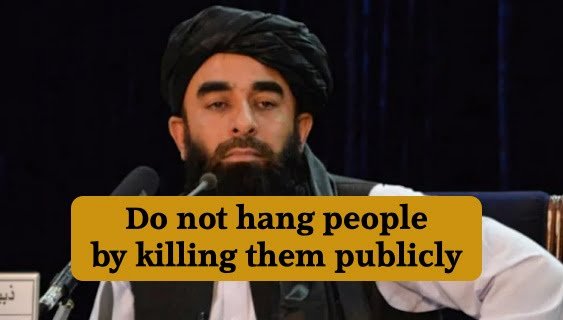 do not hang people by killing them publicly