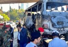 in Syria, army bus hit, 13 killed