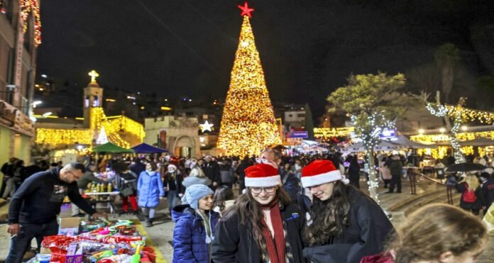 Christmas celebration in Bethlehem