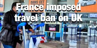 France imposed travel ban on UK